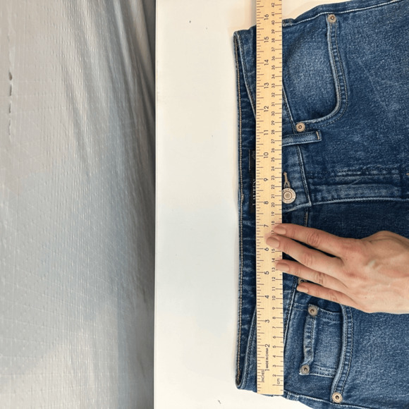 Ralph Lauren Women's 8 Bleach Splattered Ankle Straight  Jeans Blue Preppy Artsy - Picture 6 of 13